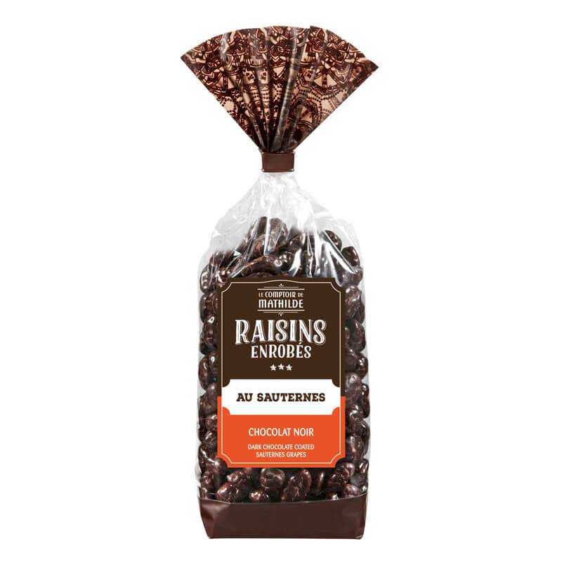 Raisin au Sauternes enrobé Chocolat Noir 170g